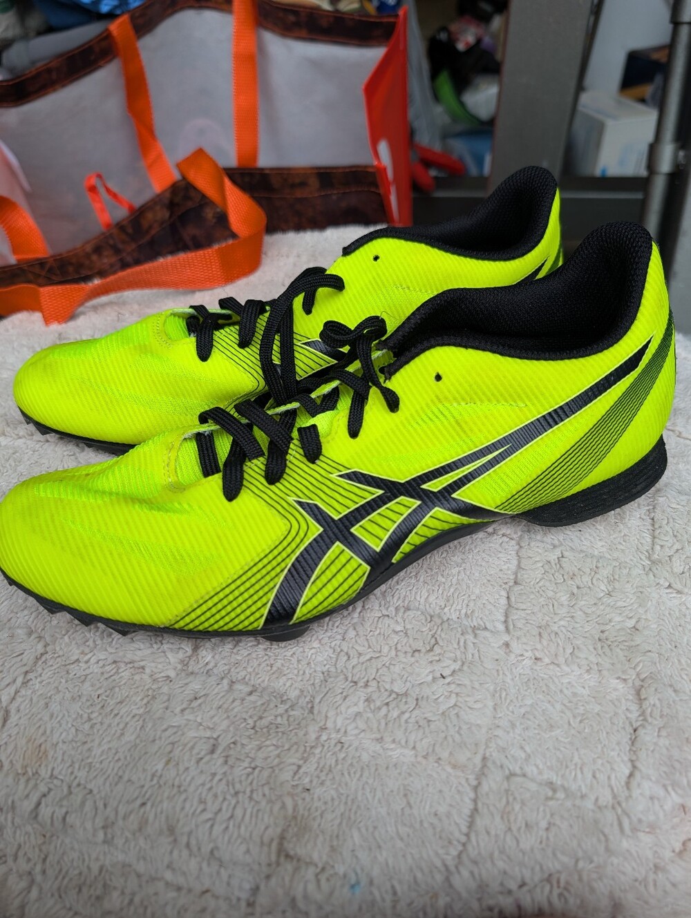 Asics Men's HYPER MD 6 Athletic Track & Field Running Yellow Shoes US Size 8.5
